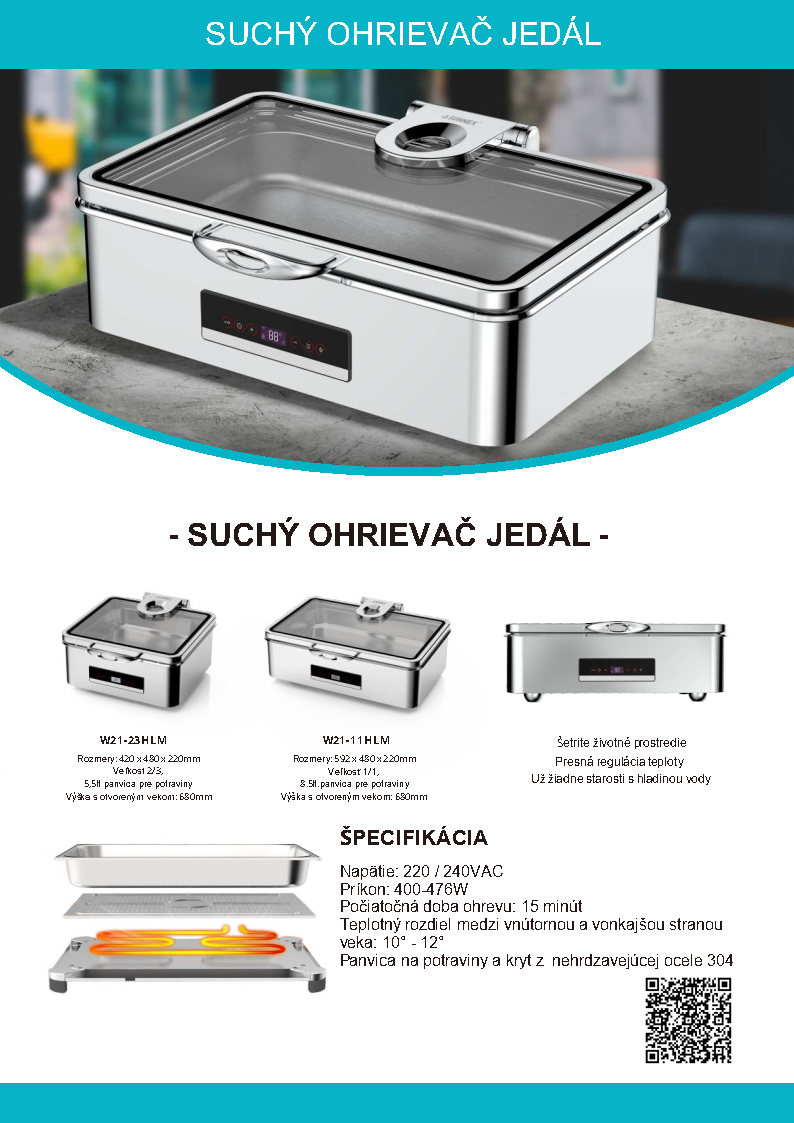 Ohrievace jedal Chafingy - Safingy - Hotelovy bufet